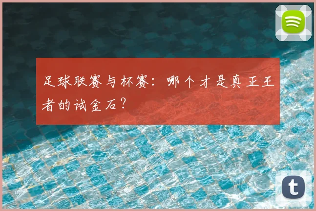足球联赛与杯赛:哪个才是真正王者的试金石?